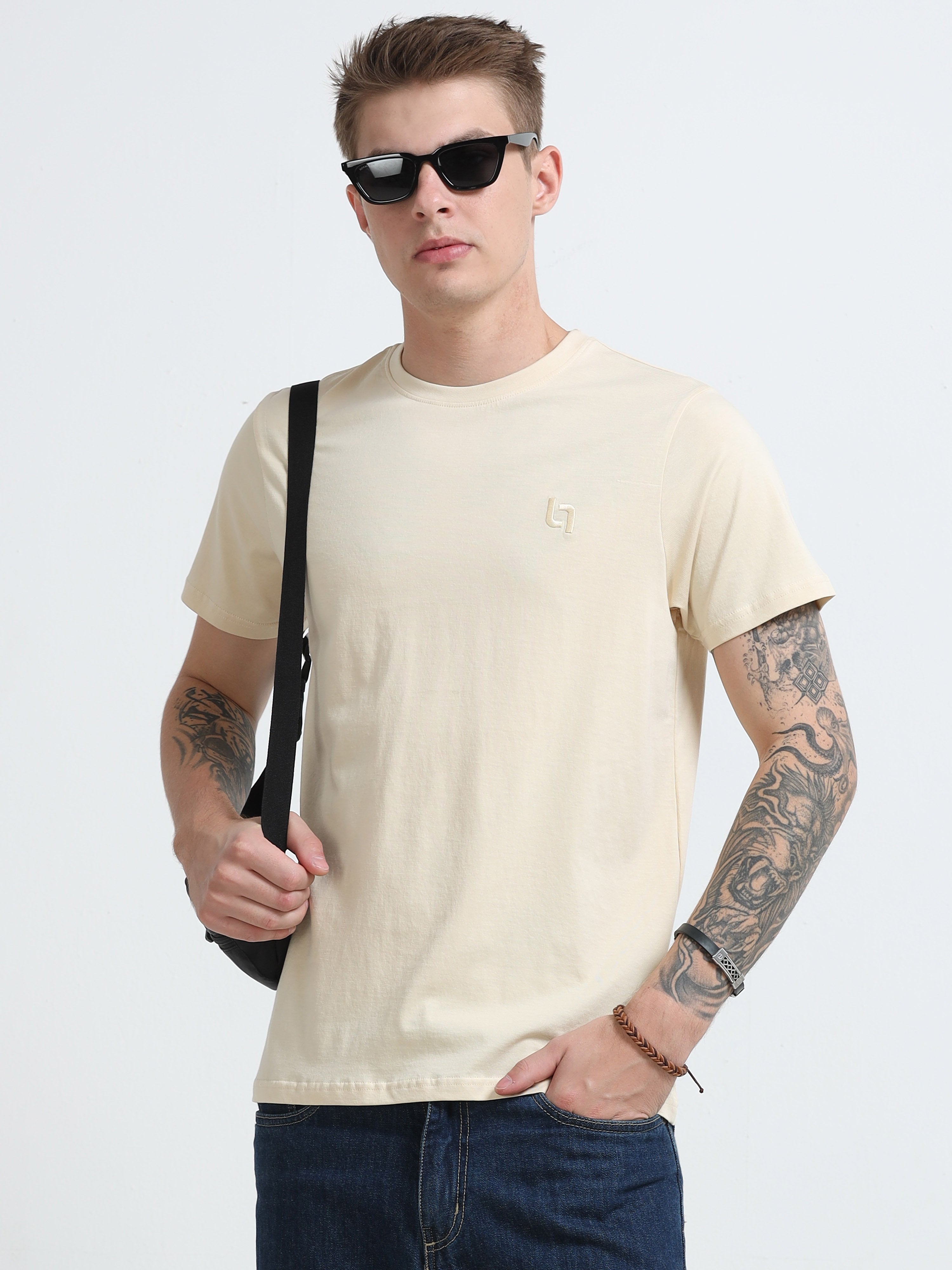 SUPIMA Cotton T-Shirt for Men
